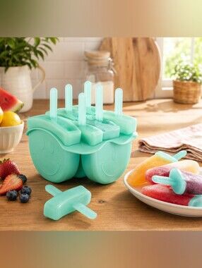 Cook With Color Smiling Faces Freeze Pop Molds